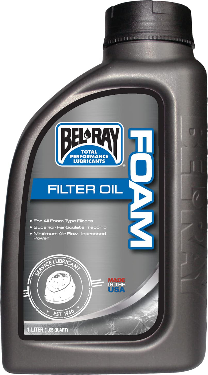 Bel-Ray bottle front packaging showing product label and 1L size benefit