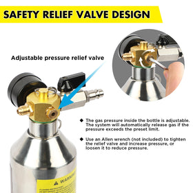BELEY closeup pressure gauge showing readable safety monitoring benefit
