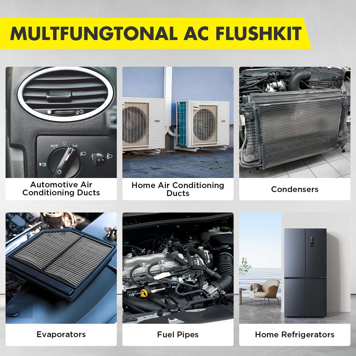 BELEY flushing evaporator in car demonstrating efficient contaminant removal