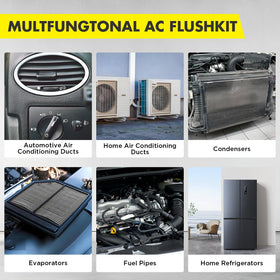 BELEY flushing evaporator in car demonstrating efficient contaminant removal