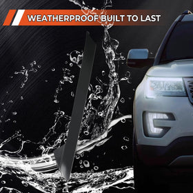 BELKEBIR molding installed on Explorer showing improved seal benefit