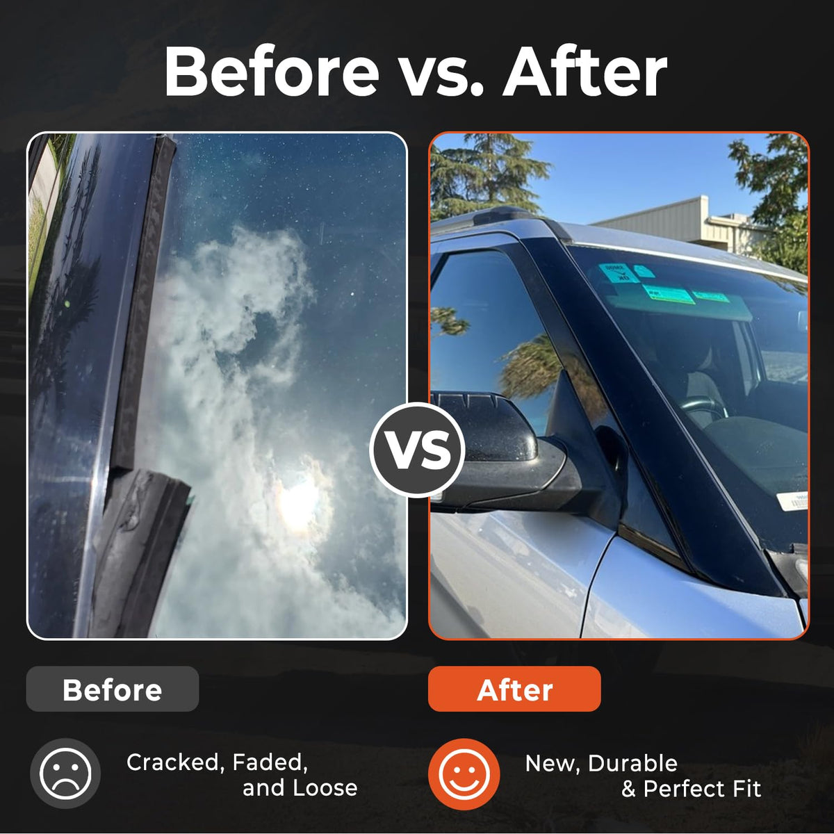 BELKEBIR molding on parked Explorer showing restored appearance benefit