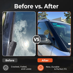 BELKEBIR molding on parked Explorer showing restored appearance benefit