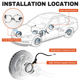BELKEBIR sensors staged in garage during install highlighting easy replacement benefit