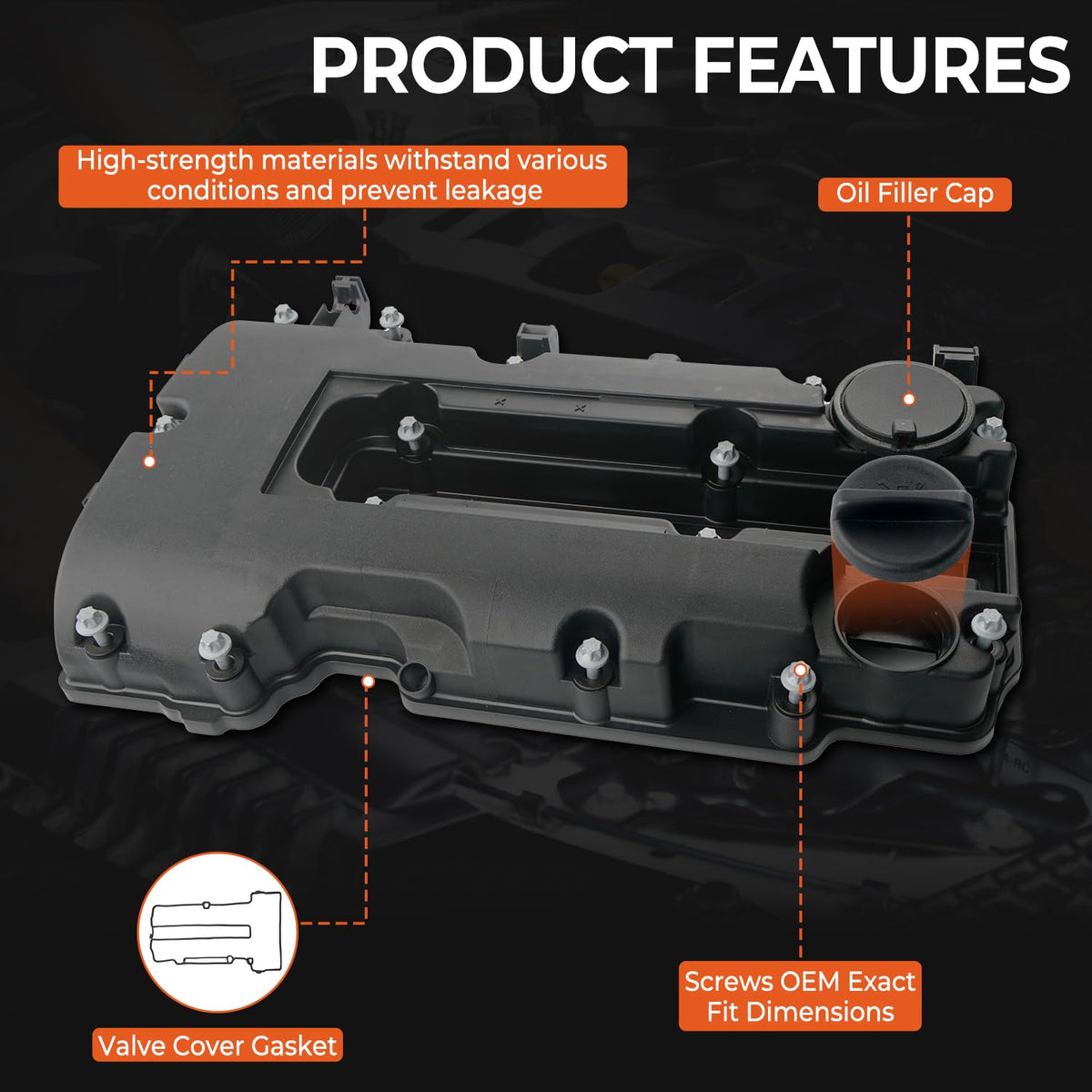 BELKEBIR bolts and hardware arranged to show included replacement parts for correct torque
