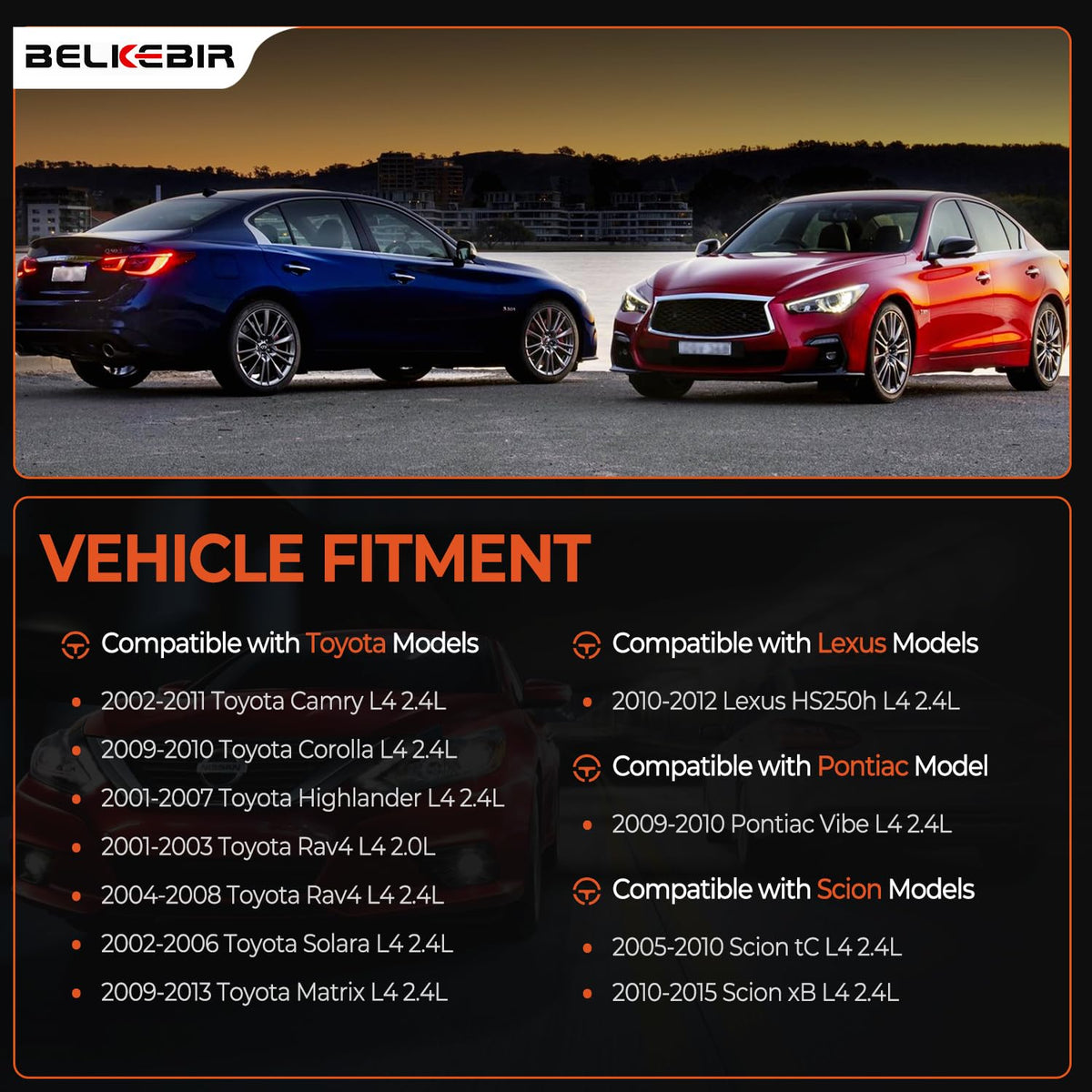 BELKEBIR coil pack close-up highlighting durable electrode for reliable spark