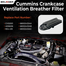 BELKEBIR filter installed in engine housing demonstrating easy replacement