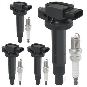 BELKEBIR front pack shot showing complete coil and plug set for easy replacement