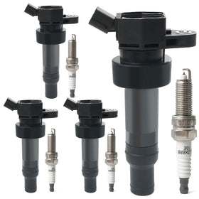 BELKEBIR front package showing coil packs and iridium plugs for quick identification