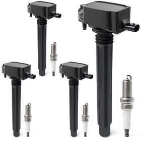 BELKEBIR kit front packaging showing all coils and plugs, highlights compatibility benefit
