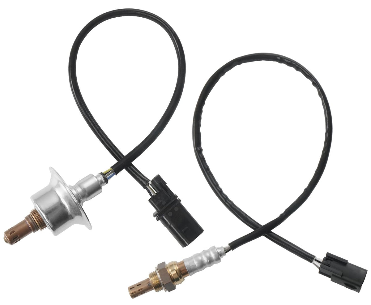 BELKEBIR front view of two O2 sensors showing packaging and included parts benefit reliability