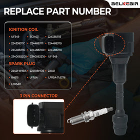 BELKEBIR iridium spark plug detail highlighting durable electrode for consistent starts