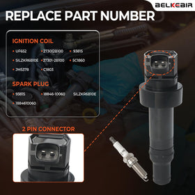 BELKEBIR iridium spark plug detail highlighting durable electrode for longer life
