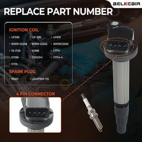 BELKEBIR iridium spark plug electrode detail highlighting durable iridium tip for reliable sparks