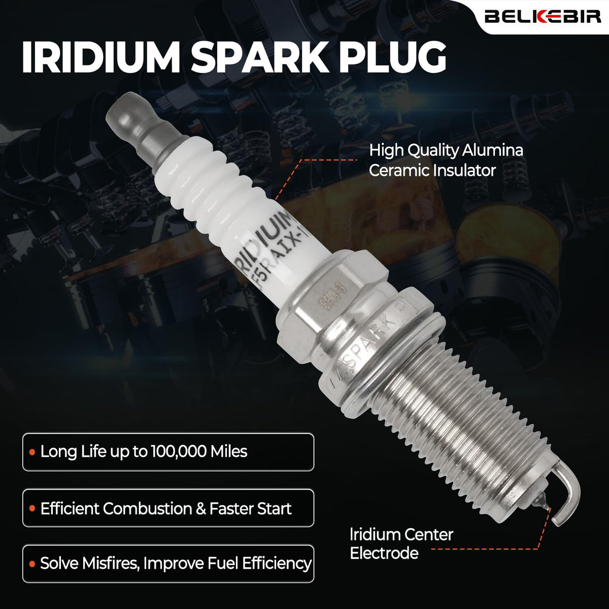 BELKEBIR product label with part numbers, ensures correct OEM replacement identification