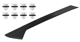 BELKEBIR left A-pillar molding front view showing clean OEM-style fit