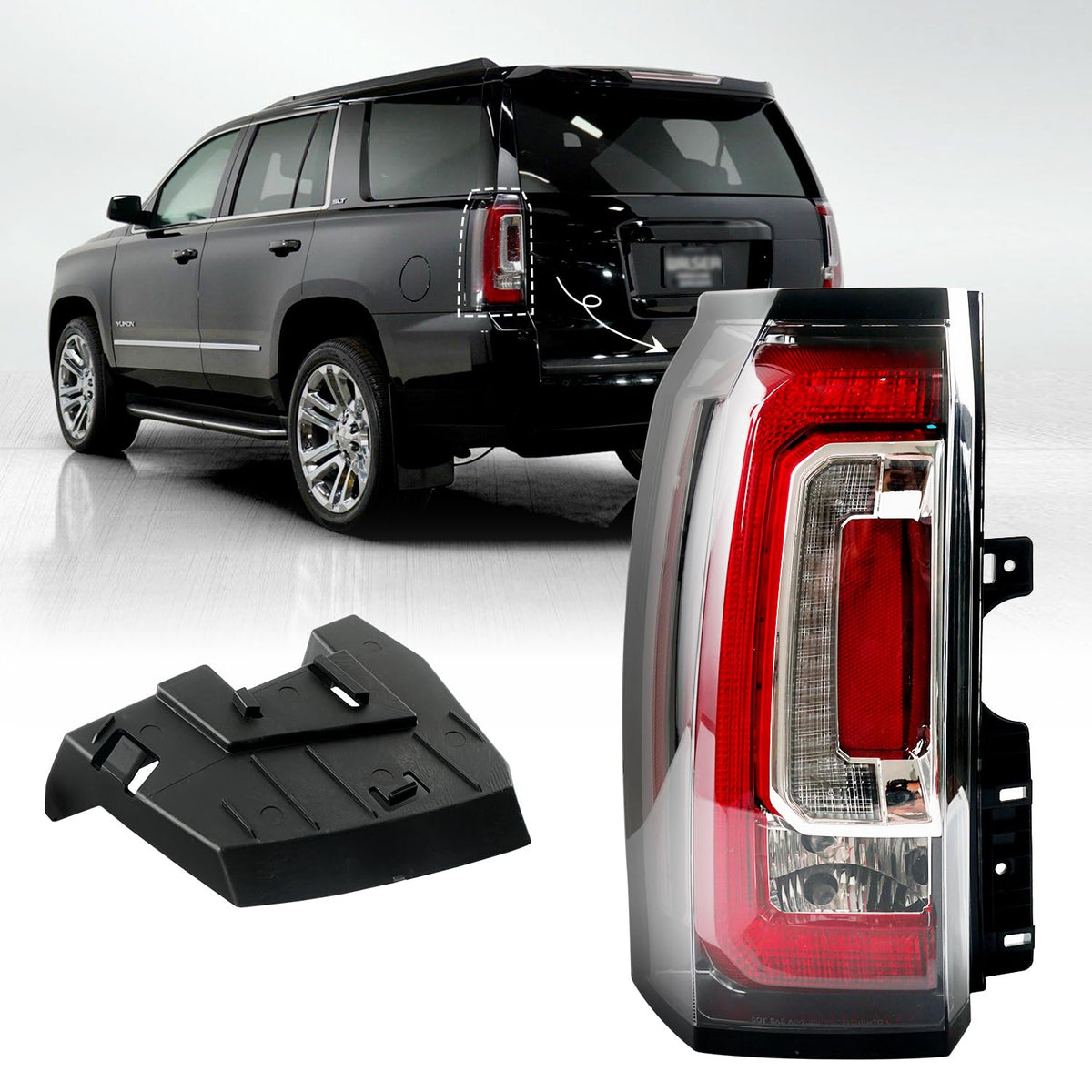 BELKEBIR left taillight front view showing clean fit and restored look