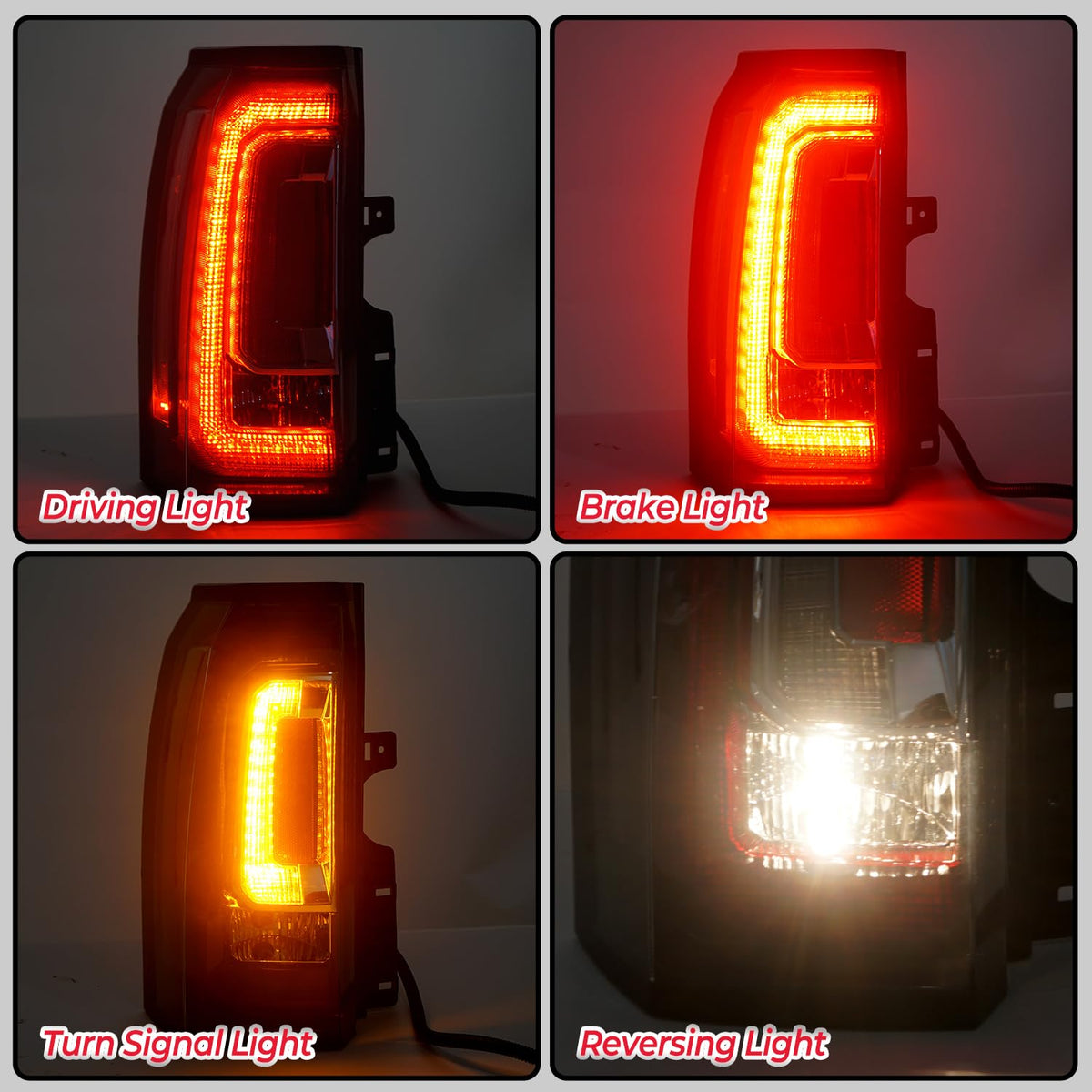 BELKEBIR left taillight installed on Yukon demonstrating precise alignment