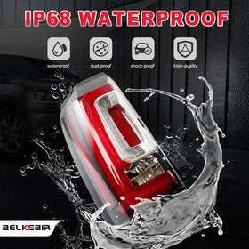 BELKEBIR left taillight beside ruler to show accurate size and fitment