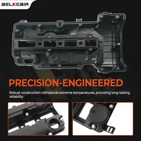 BELKEBIR valve cover next to ruler for size comparison to confirm correct dimensions