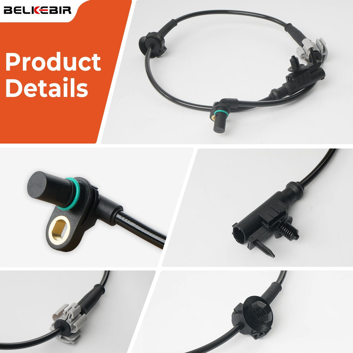 BELKEBIR cable length comparison showing reach and install flexibility