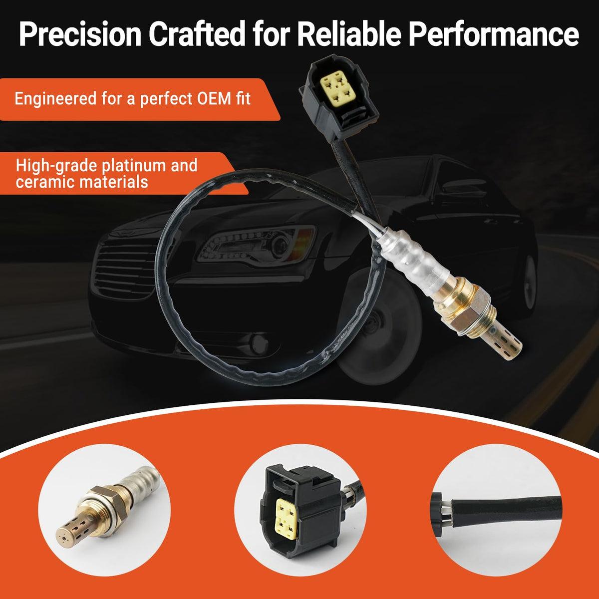 BELKEBIR sensor thread close-up showing secure fit and corrosion-resistant finish benefits