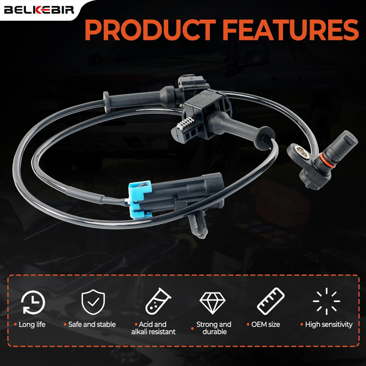 BELKEBIR sensors side-by-side for scale and kit completeness