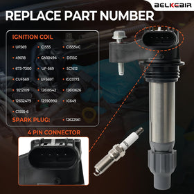BELKEBIR iridium spark plug close-up highlighting fine electrode for long-lasting performance