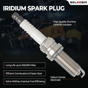 BELKEBIR spark plug threads and gasket close-up ensuring correct sealing and fit