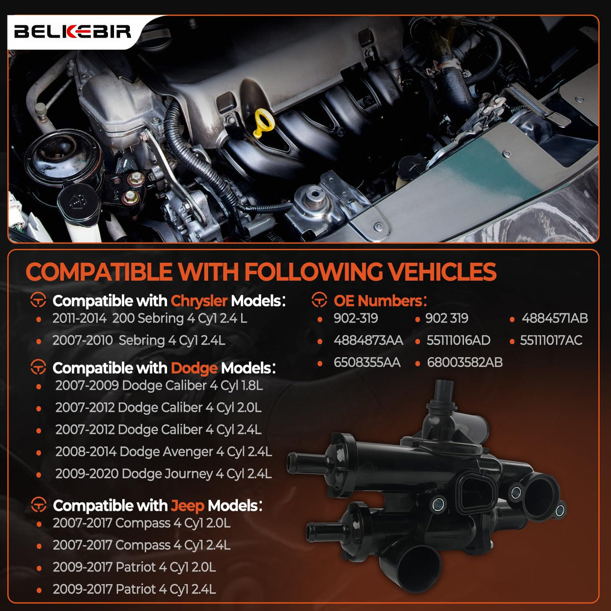 BELKEBIR close-up of sensor port highlighting precise fit and reliable readings