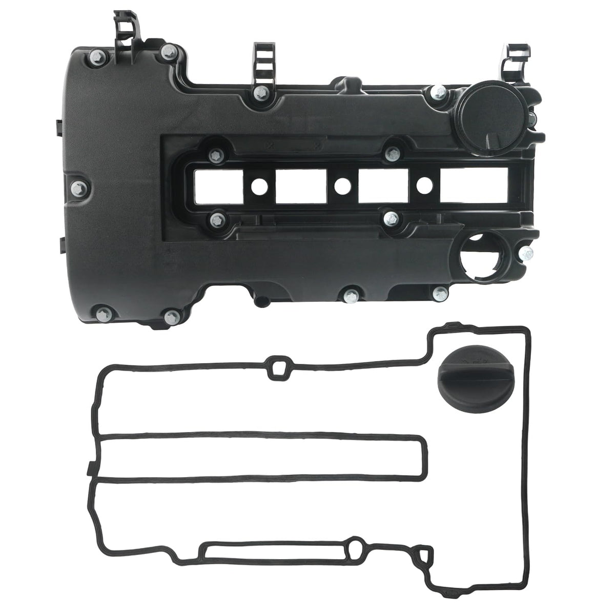 BELKEBIR valve cover front view showing fitment and durable finish for reliable sealing