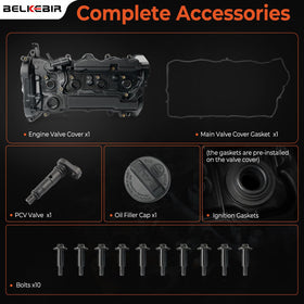 BELKEBIR valve cover in a garage setting, simplifies DIY installation