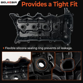 BELKEBIR valve cover mounted on an engine, straightforward direct-fit swap