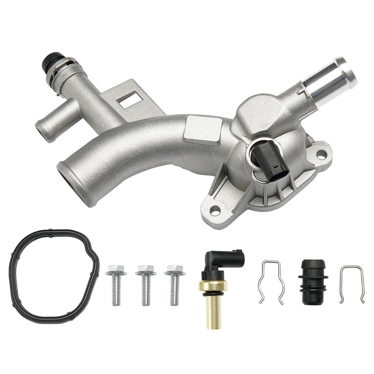 BELKEBIR water outlet front view showing mounting points and durable fit