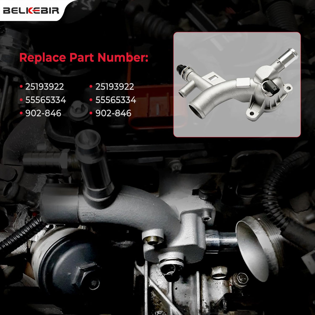 BELKEBIR detail of hose connection for secure coolant flow and fit