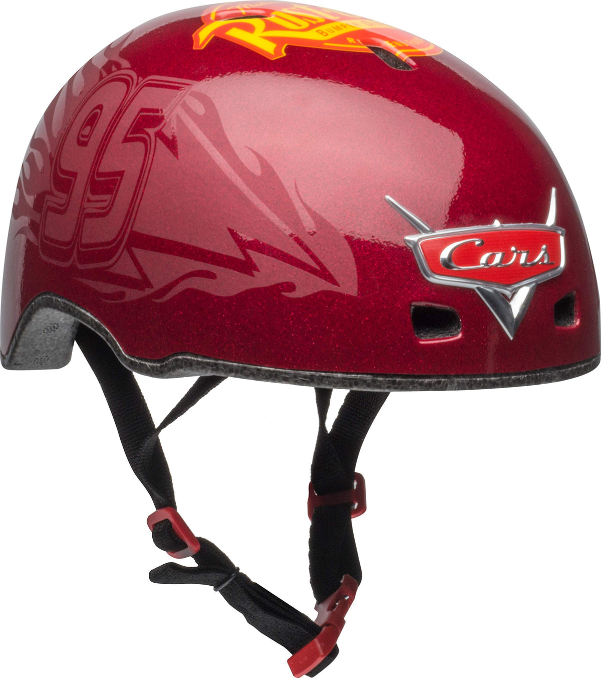 BELL helmet front view showing chrome finish and secure fit benefit