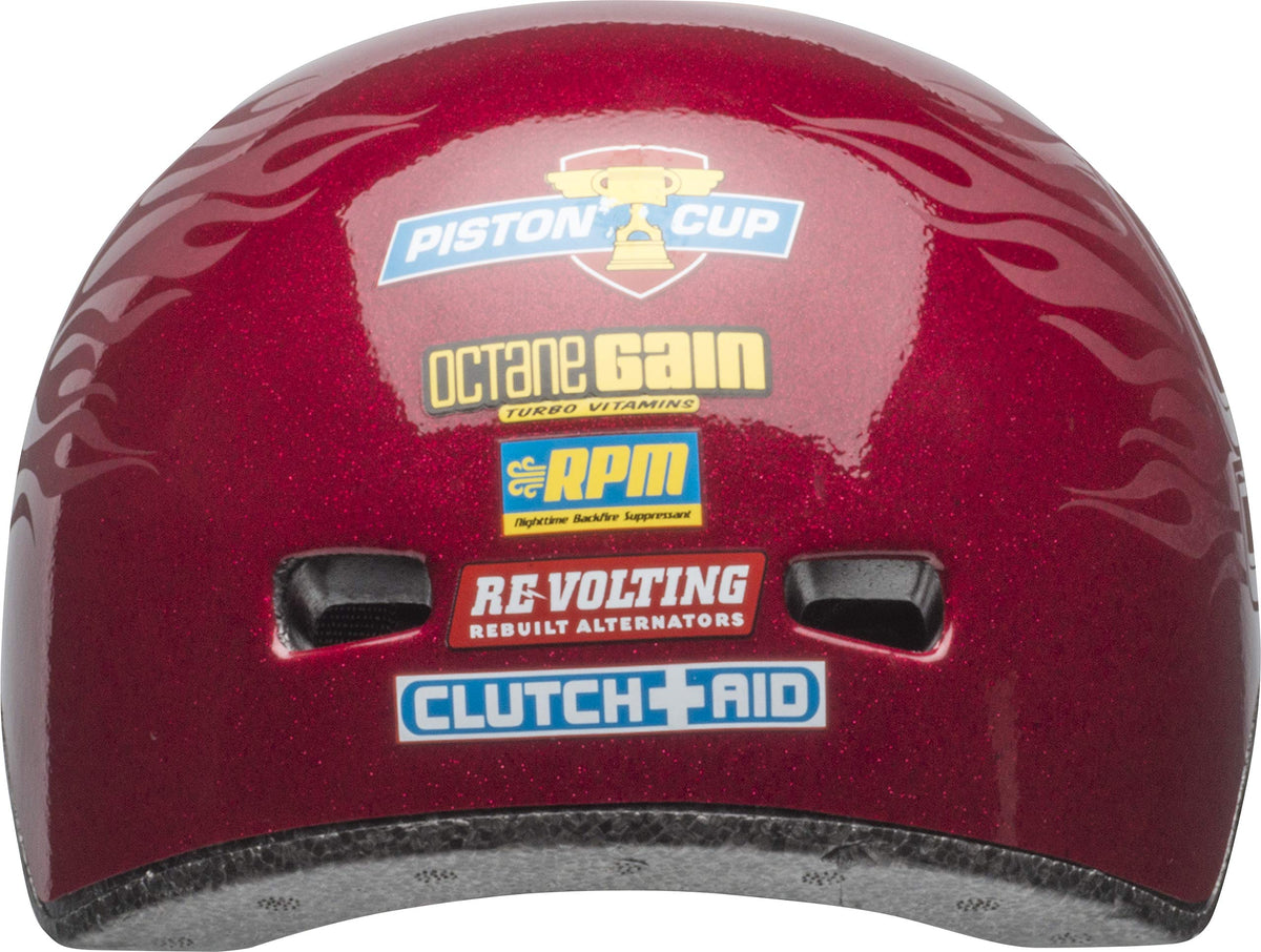 BELL helmet held next to hand showing scale for easy size choice