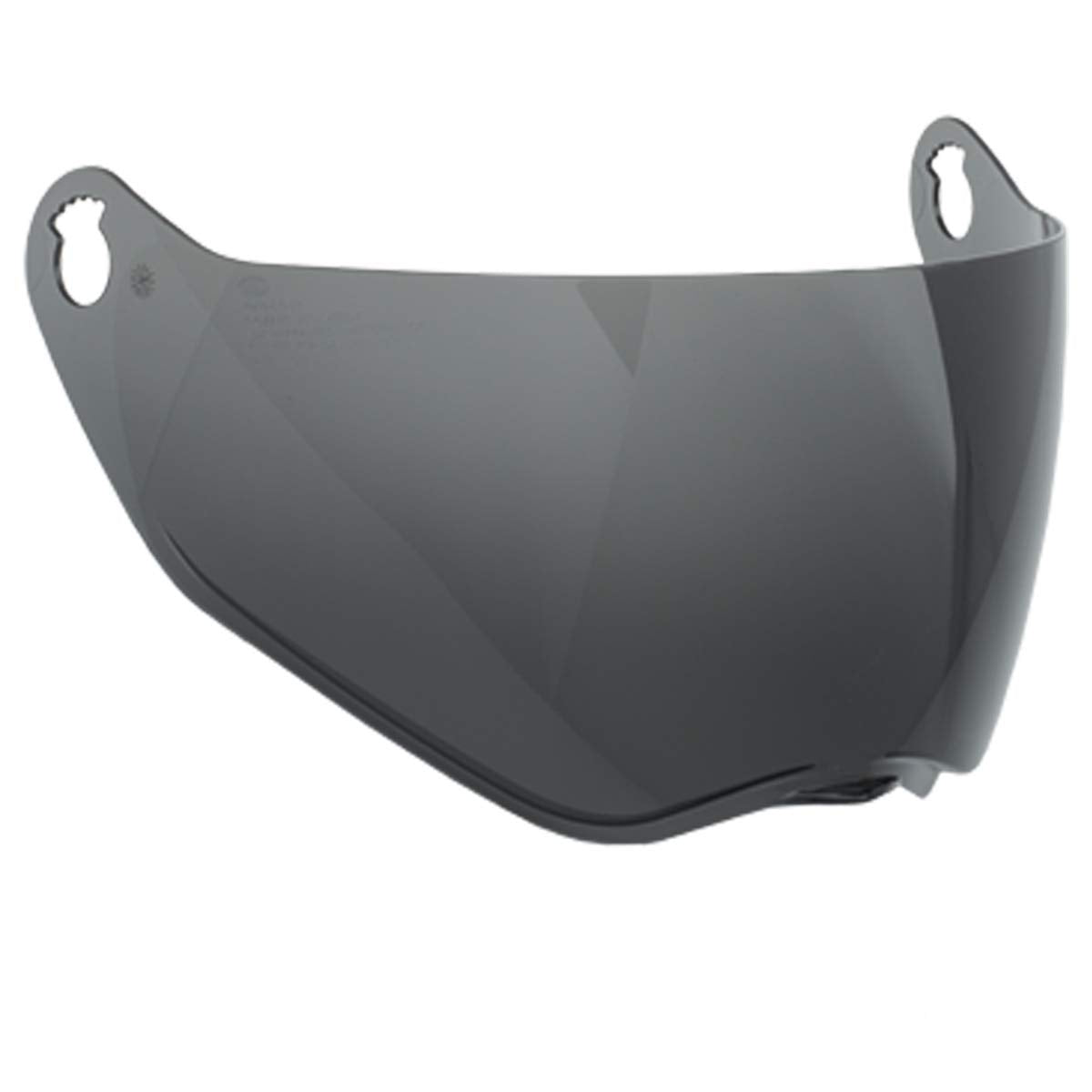 BELL MX-9 Adventure dark smoke shield front view showing glare reduction benefit