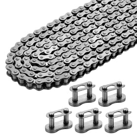 Belleone close-up of roller chain texture highlighting durable rollers and smooth drive