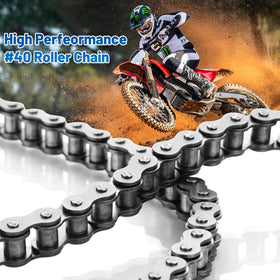 Belleone chain next to a ruler showing full 10-foot length for planning installs