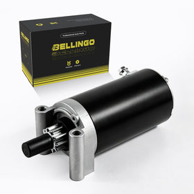 BELLINGO starter front view showing mounting points and robust housing for reliable replacement
