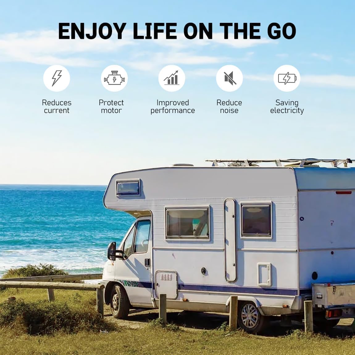 BELZAR connected to rooftop AC showing compatibility with Dometic and Coleman systems