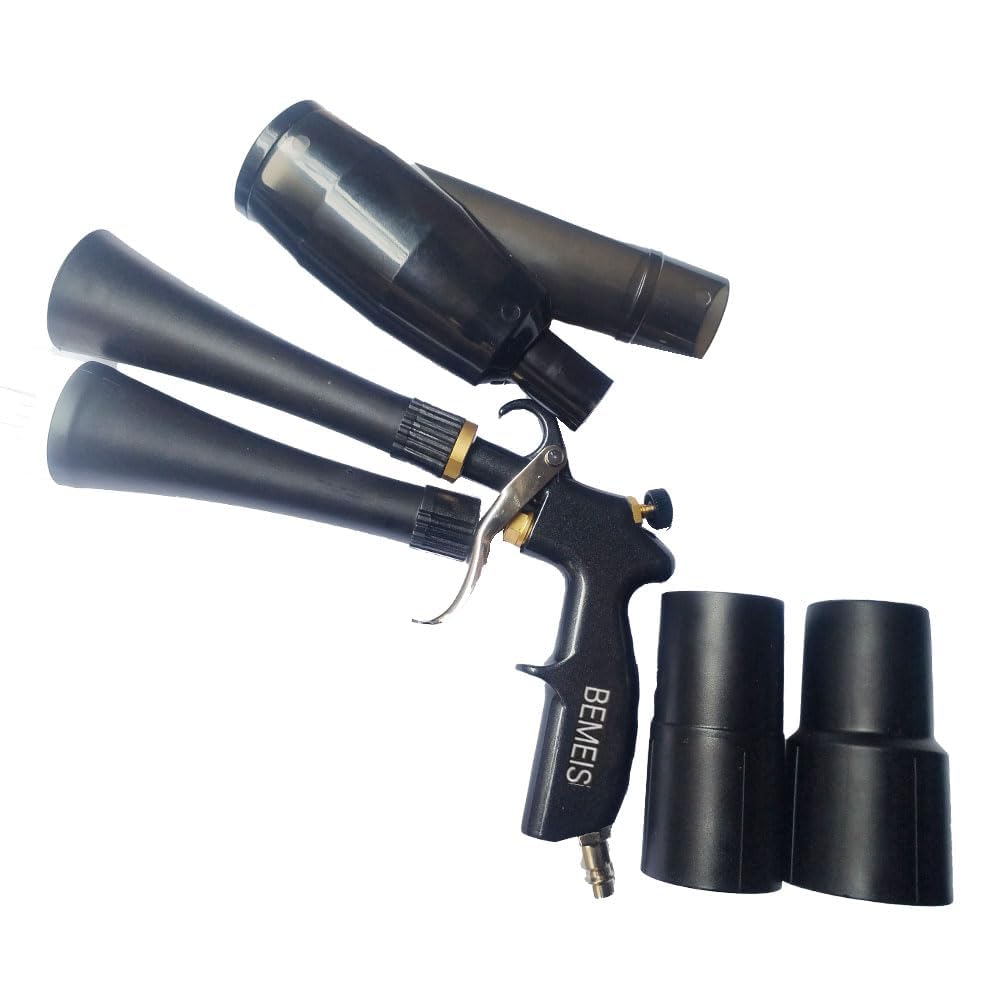 BEMEIS close-up of brass adjustable nozzle for precise airflow control