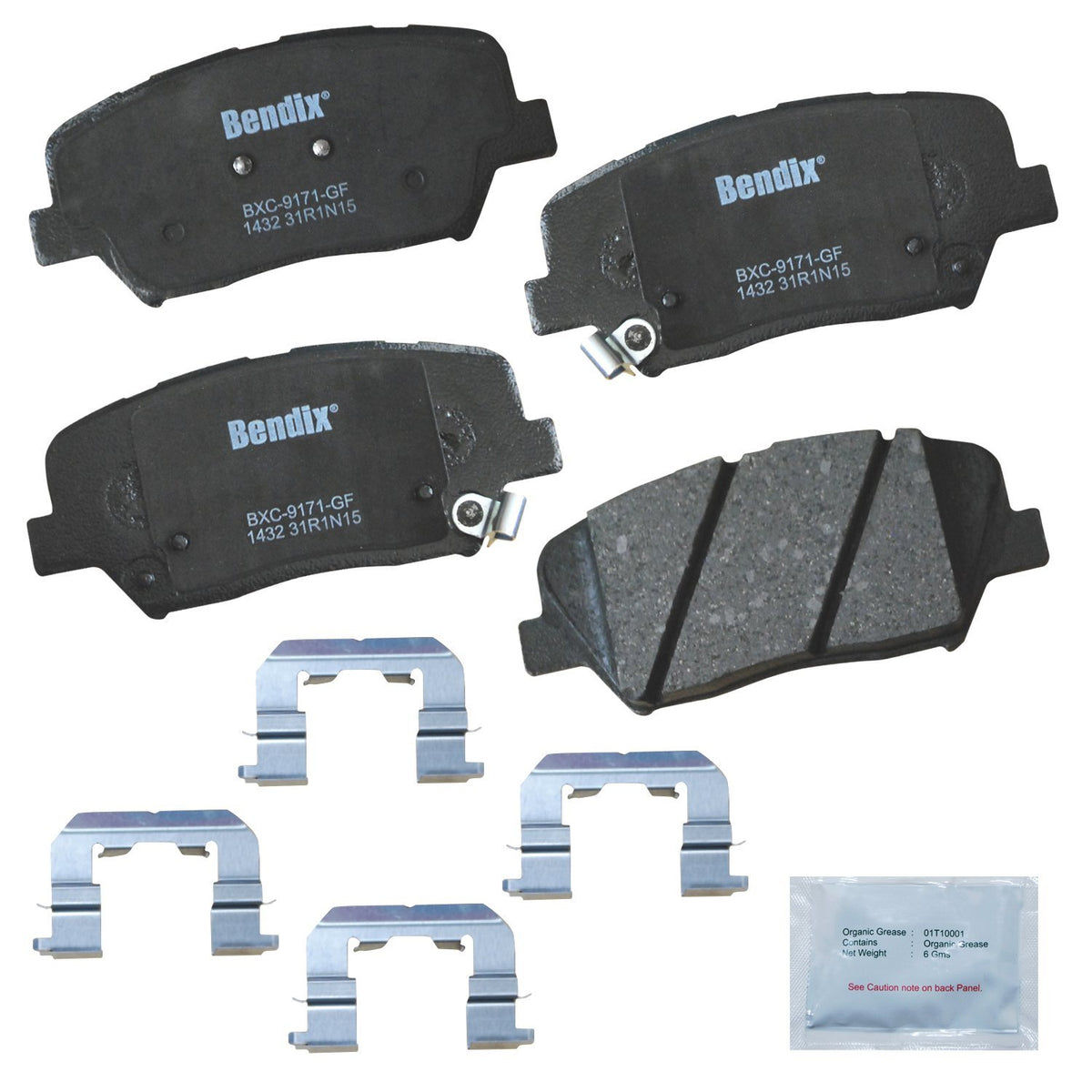 Bendix packaging showing front brake pads and brand, highlighting reliable fit