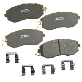 Bendix front pad face showing precise shape and OE fitment benefit
