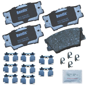 Bendix Priority1 front packaging showing product kit and fitment benefit