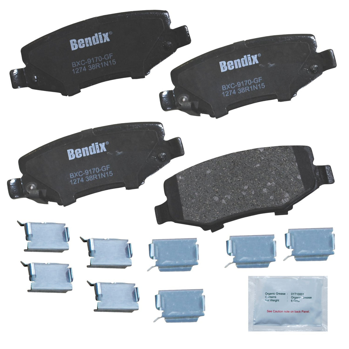 Bendix Priority1 front packaging showing product and fitment benefits