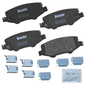 Bendix Priority1 front packaging showing product and fitment benefits