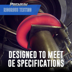 Bendix PRT5898 profile view of rotor edge showing cooling vanes and durable construction