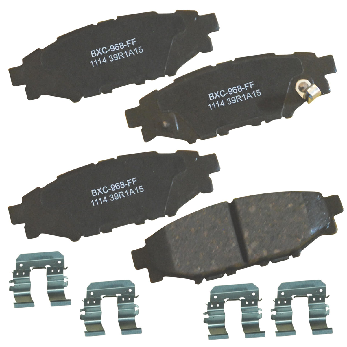 Bendix SBC1114 front packaging showing product and fitment benefits